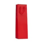 Sac bouteille rouge pelliculé mat