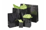 Sac papier noir pelliculé brillant – Image 3
