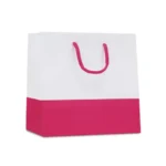 Sac papier blanc base couleur